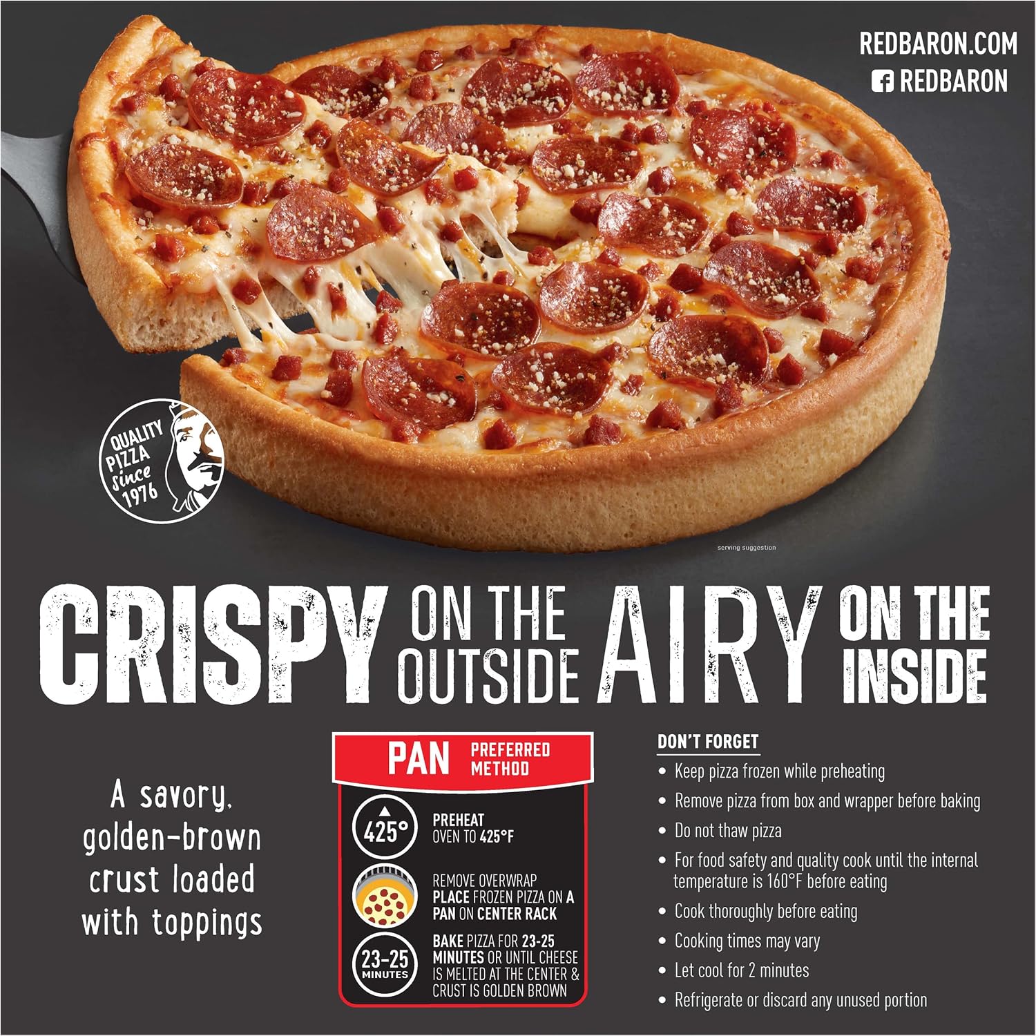 Red Baron Frozen Pizza Fully Loaded Pepperoni