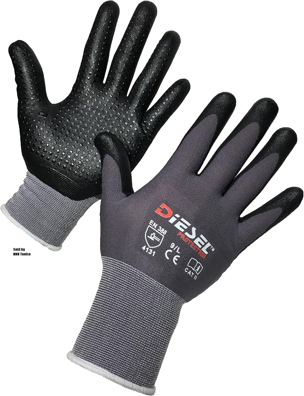 Size: X-Large 12-Pair Diesel D’LUXE Glove Ultra-Lightweight breathable Dotted palms