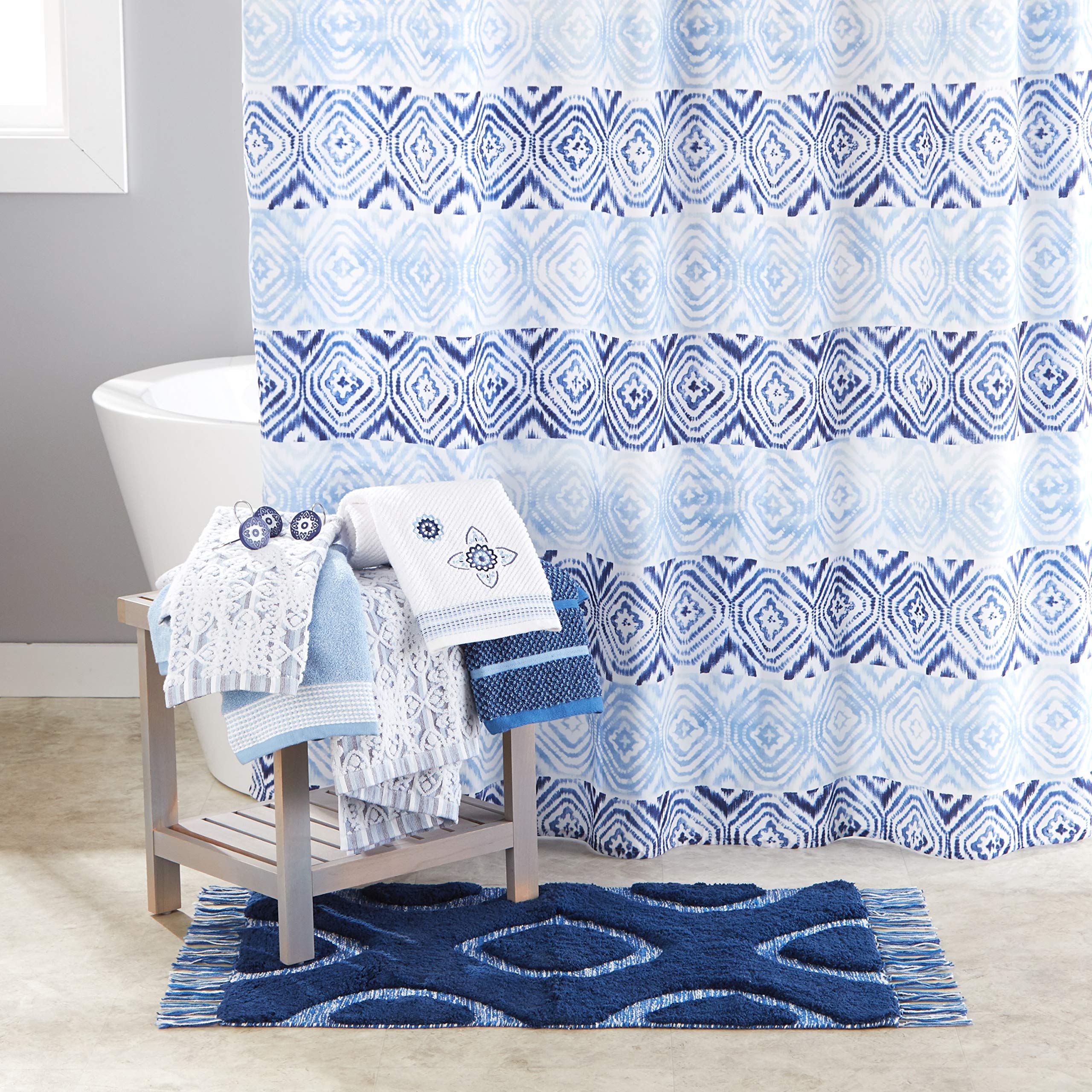 SKL Home Kali, Baumwolle, Smoke, Bath Towel