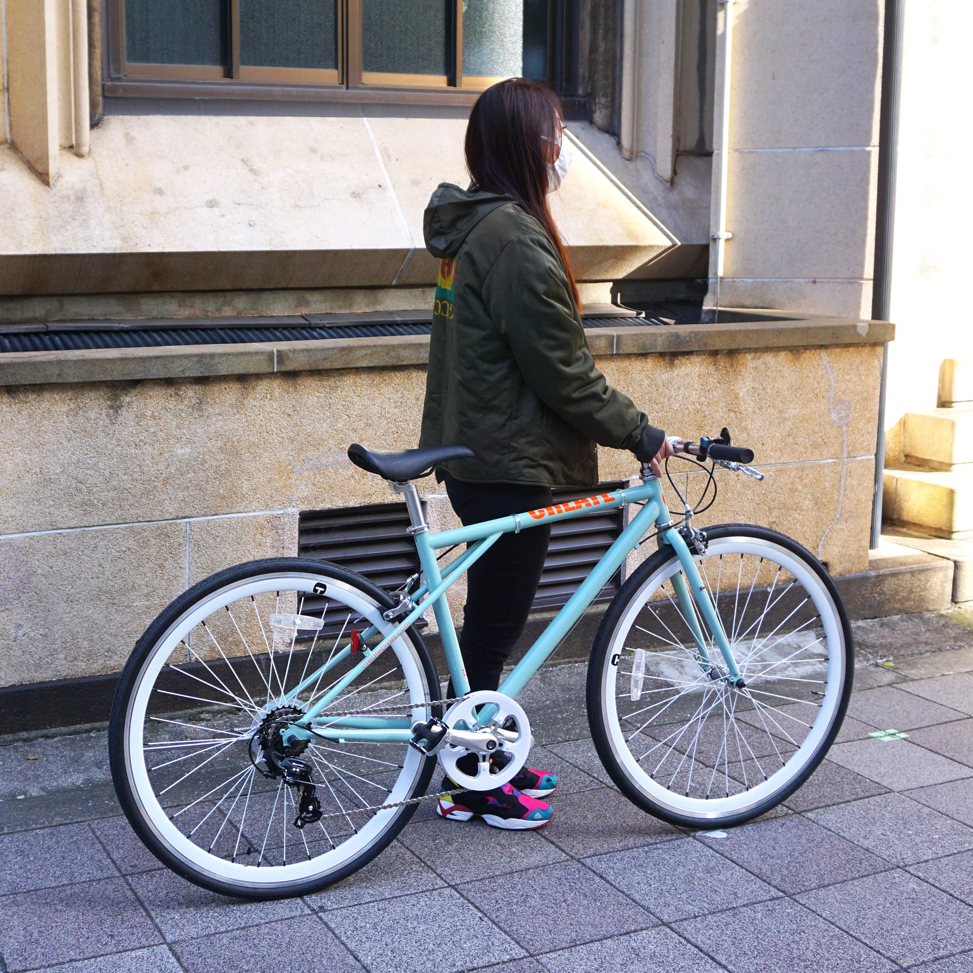 B048 CREATE☆クロスバイク☆C210K☆ホワイト