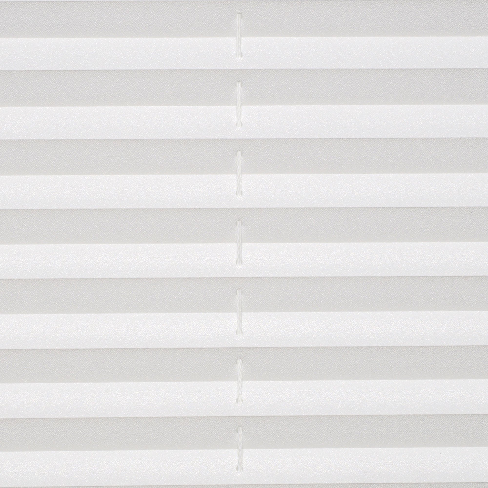 Liedeco® Plissee verspannt mit Klemmträger; 70 x 130 cm weiß (BxH); lichtdurchlässig blickdicht stufenlos verstellbar; leichte Montage ohne Bohren; Klemmen am Fenster; KlemmfixPlissee als Sonnenschutz