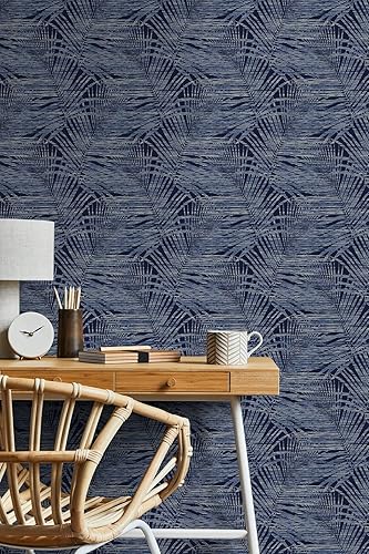 Vista 127 de Tommy Bahama - Papel tapiz para despegar y pegar, papel tapiz tropical para dormitorio, tocador, cocina, vinilo, cobertura de 30.75 pies cuadrados