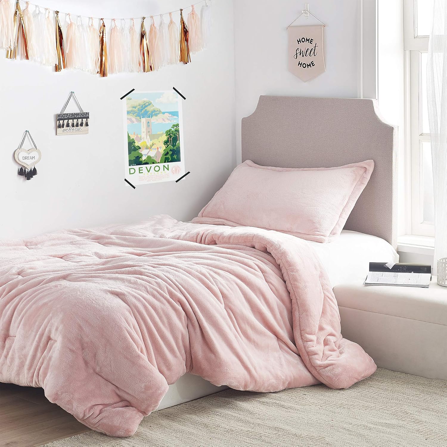 Byourbed Me Sooo Comfy - Coma Inducer® Twin XL Comforter Set - Rose Quartz