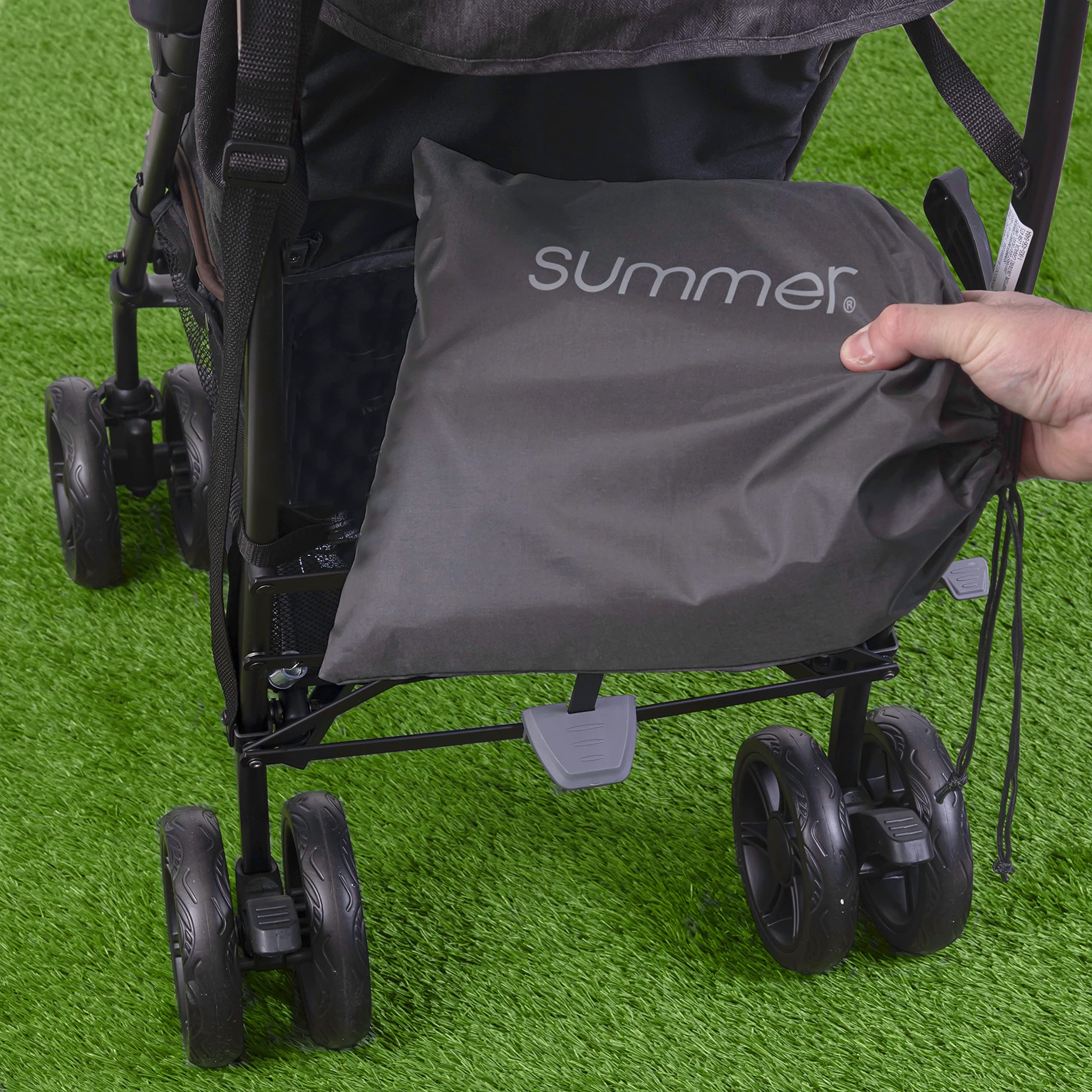 Summer My Travel Potty - Orinal de viaje plegable 2 en 1 para niños pequeños se puede utilizar como un orinal independiente o como un anillo de orinal para inodoro de adultos con asas integradas,