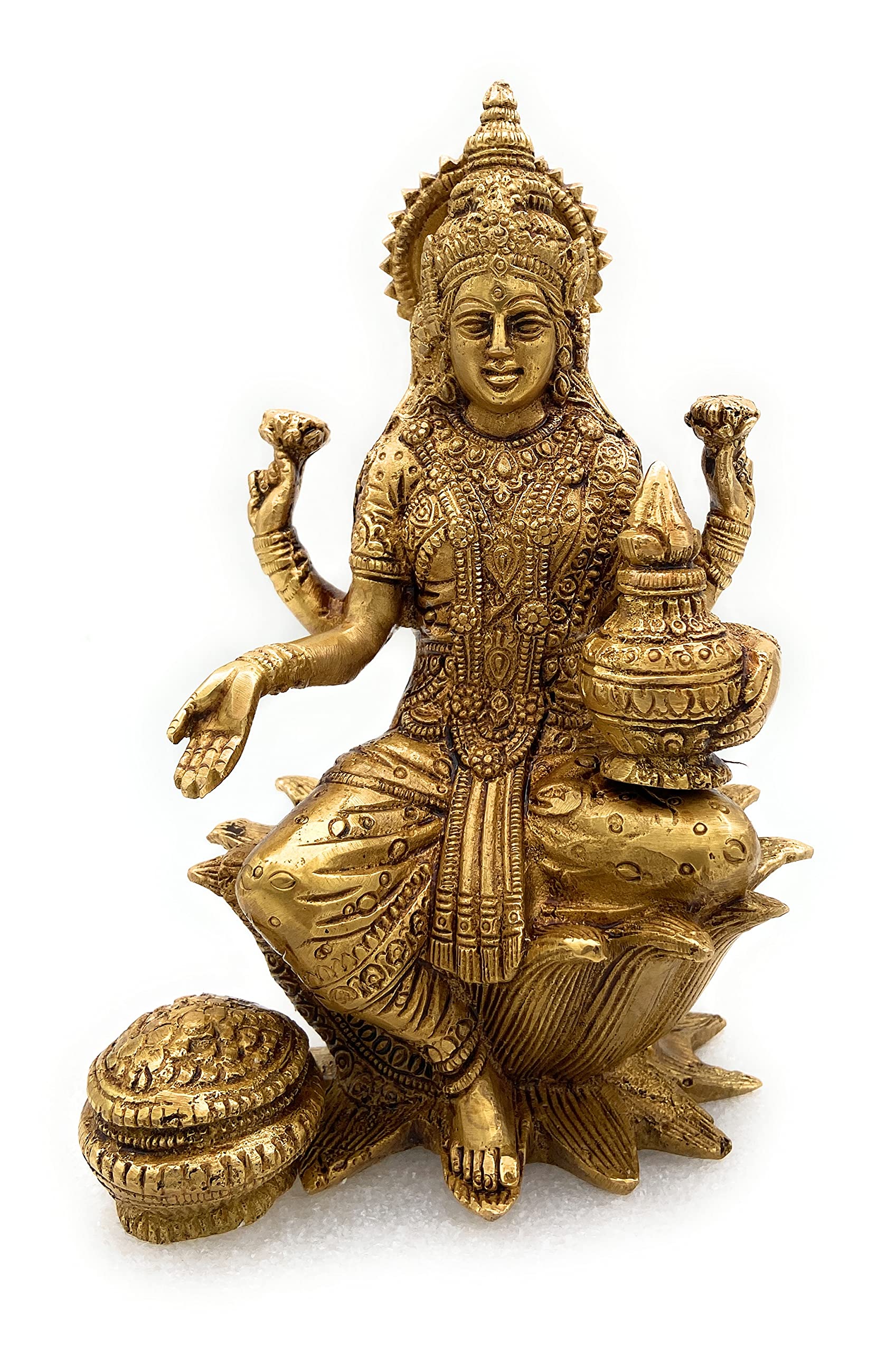Buy Bhunes Brass Laxmi Idol Lakshmi Statue Murti Goddess Maha
