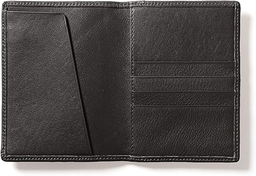 Miniatura 2 de Leatherology Funda para pasaporte Leatherology Deluxe, Rfid Black Onyx, Cartera Rfid