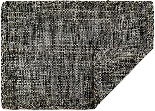 Vista 24 de DII CAMZ10414 - Tapete para interiores, tejido plano, de algodón, tejido a mano, reversible, para la recámara, sala, cocina Gris lattice