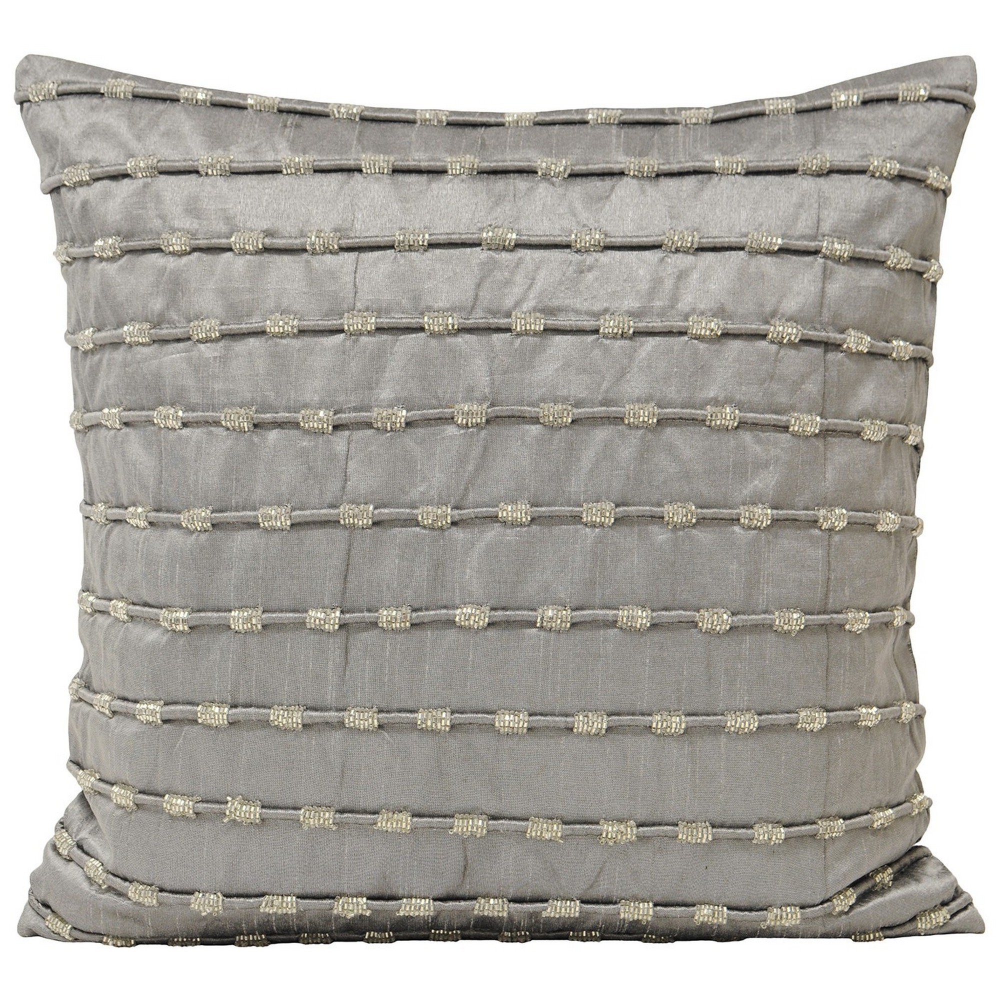 Riva Paoletti Riva Kismet Grey Cushion Cover, 50 x 50 cm, Polyester