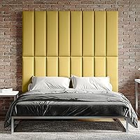 Vista 405 de Jaxx Panelist - Cabecero acolchado moderno, juego de 4 paneles para montar en la pared (cada uno de 11.25 x 38 pulgadas), tamaño King