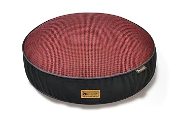 P.L.A.Y. - Houndstooth Round Bed - Small - Red/Black