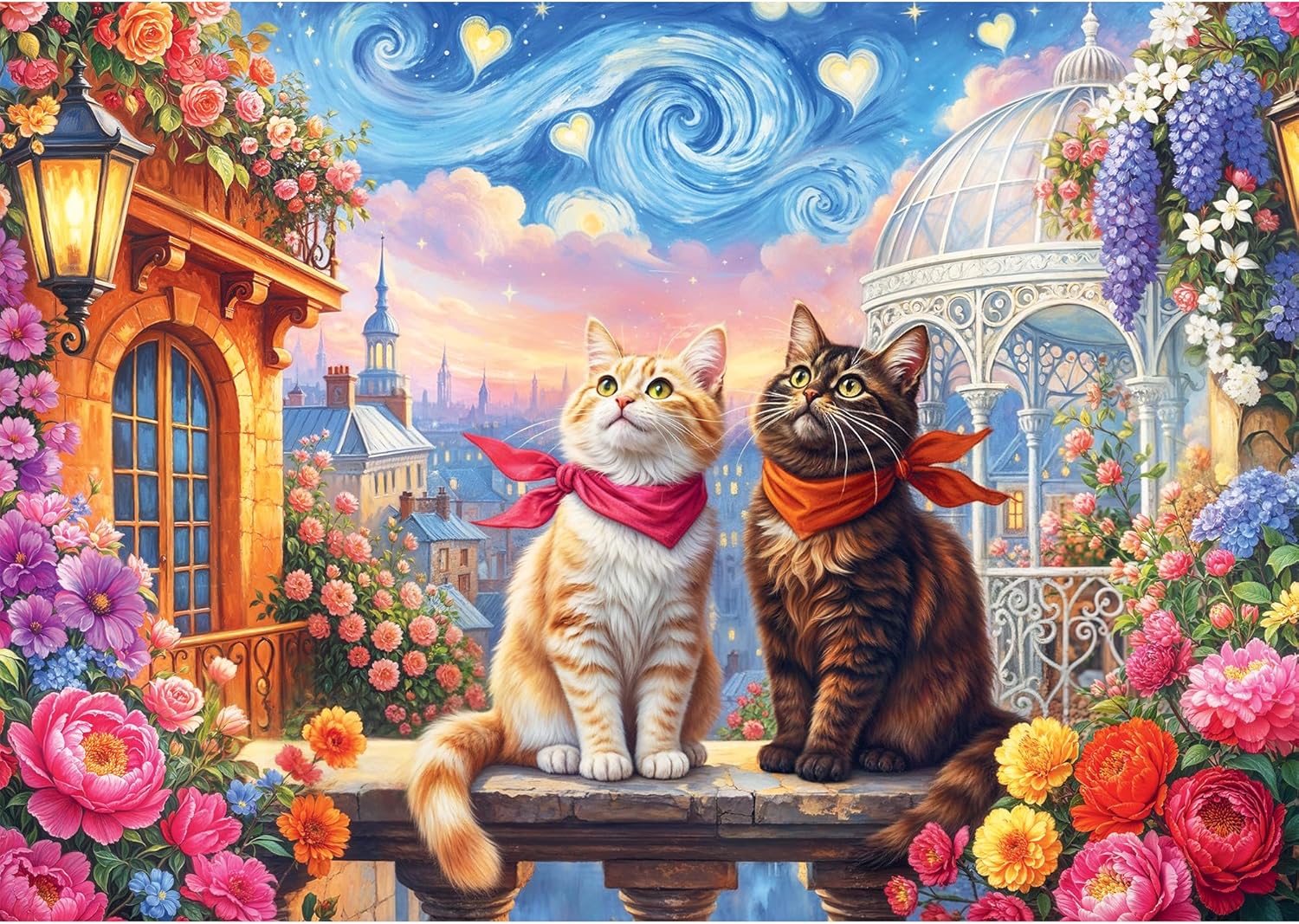 Trefl - Cats in Love - 500-piece Jigsaw Puzzle - DIY Puzzle, Creative Entertainment, for Adults and Children Aged 10 and up