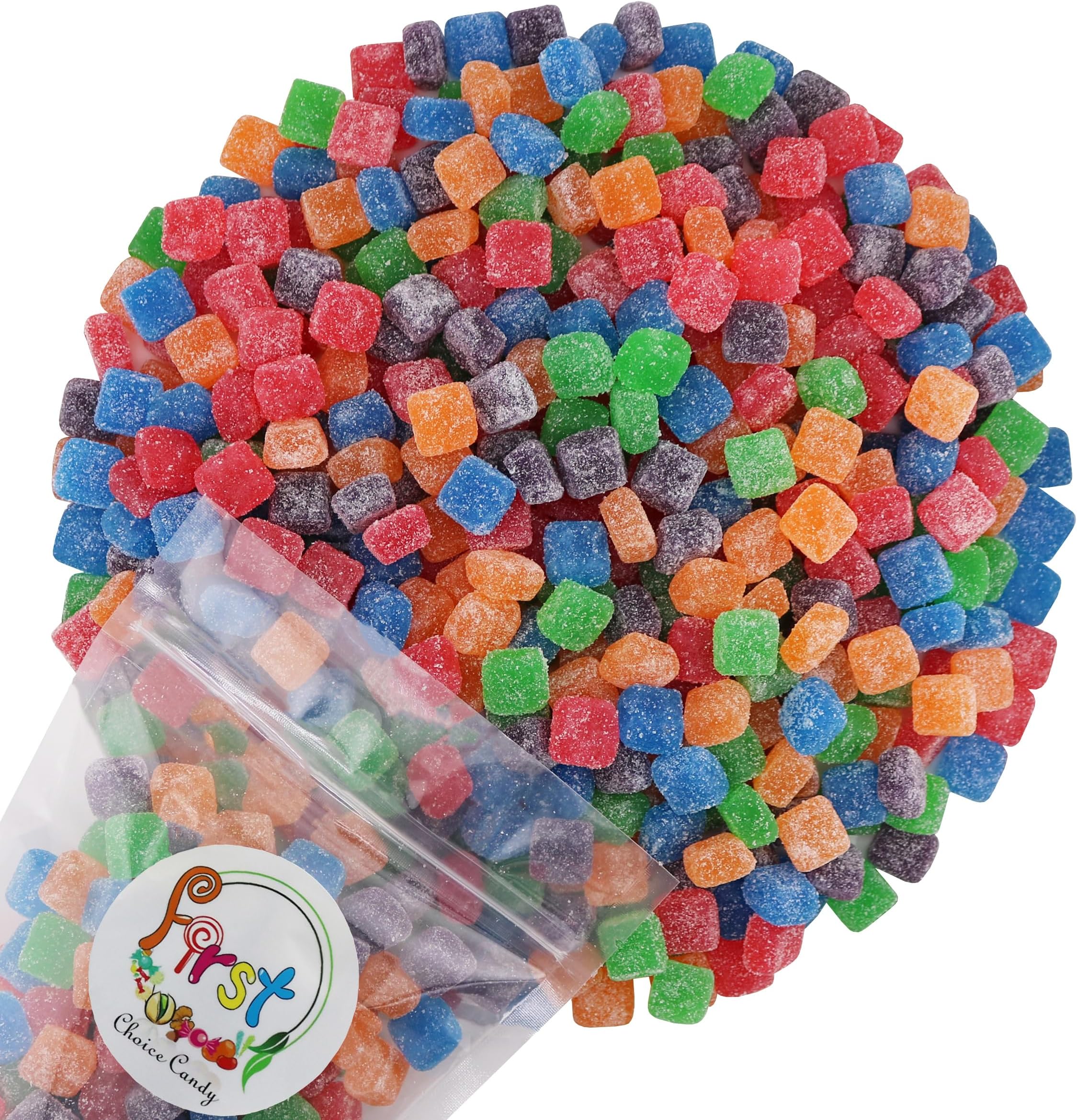 FirstChoiceCandy Sour Chewy Cubes Candy (2 Pound, Assorted)