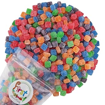 FirstChoiceCandy Sour Chewy Cubes Candy 3 Pound, Assorted