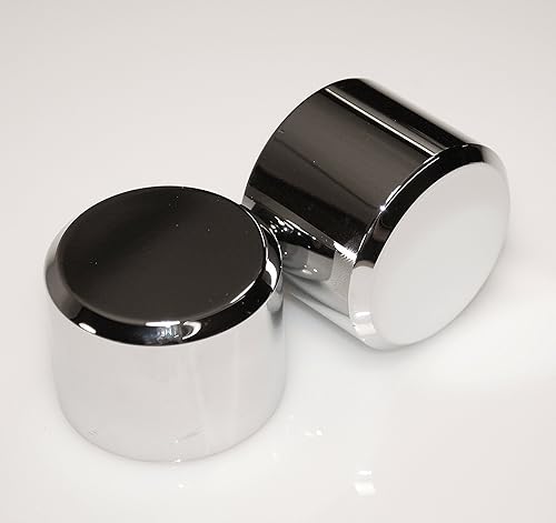 Miniatura 1 de 08-20 Suzuki Hayabusa GSX1340R - Tapas de tubo de horquilla FK-201 (plano liso, cromado)