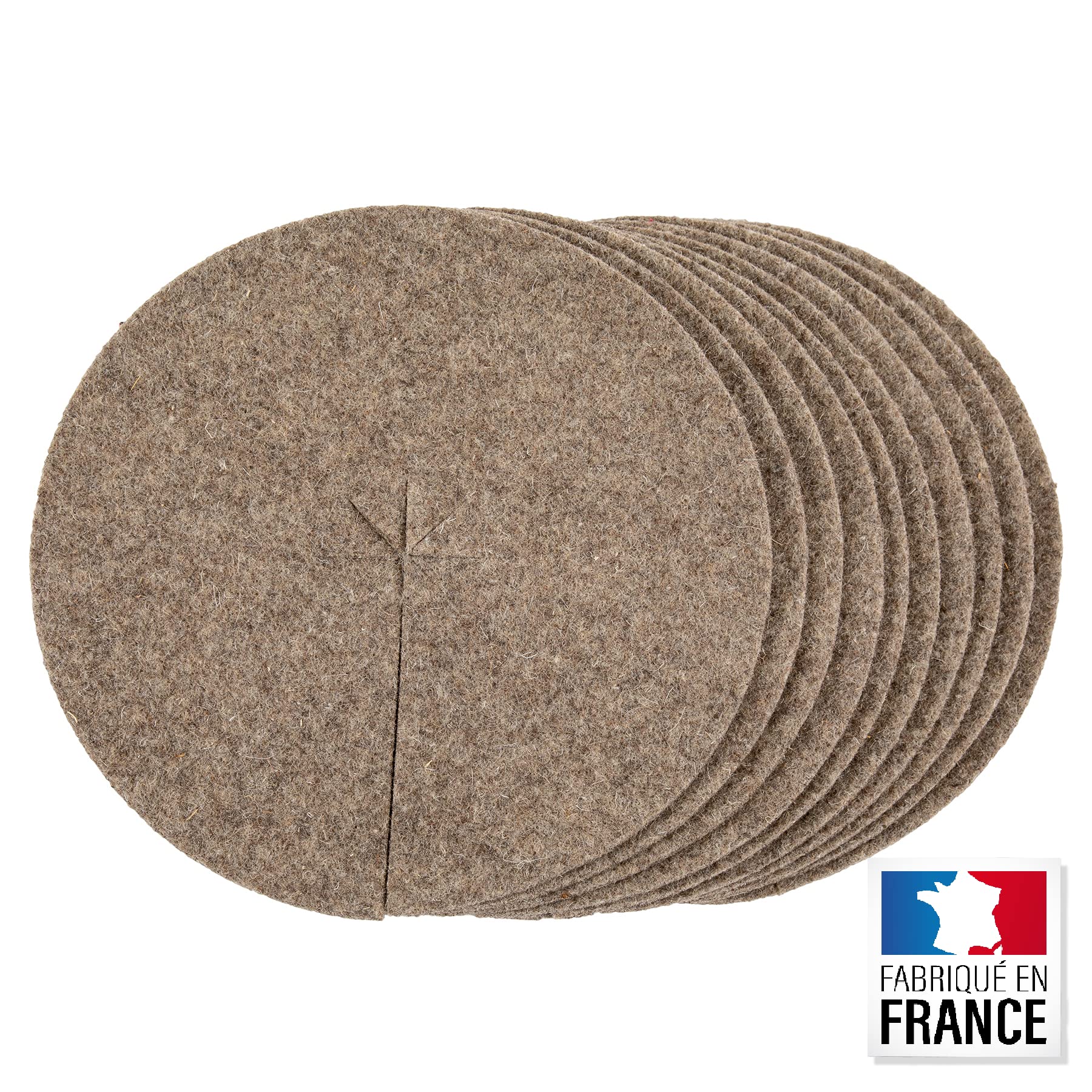 La cordeline 10 Stück Wollmulchscheiben Ø 30 cm natur ACJN10LE-L10