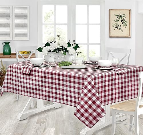 Miniatura 5 de Home Bargains Plus Country Rustic Buffalo - Camino de mesa de tela de algodón a cuadros, fácil cuidado, camino de mesa de 70 pulgadas de largo,