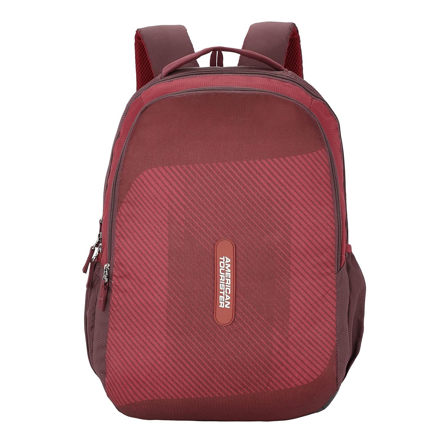 American Tourister Bounce 28 Ltrs Medium Size Casual Standard 4 Compartment Backpack, Red