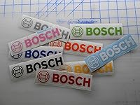 Vista 2 de Calcomanía de vinilo compatible con productos Bosch (5.5 x 1.25 pulgadas, verde lima)