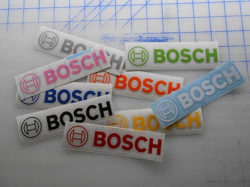 Miniatura 2 de Calcomanía de vinilo compatible con productos Bosch (5.5 x 1.25 pulgadas, verde lima)