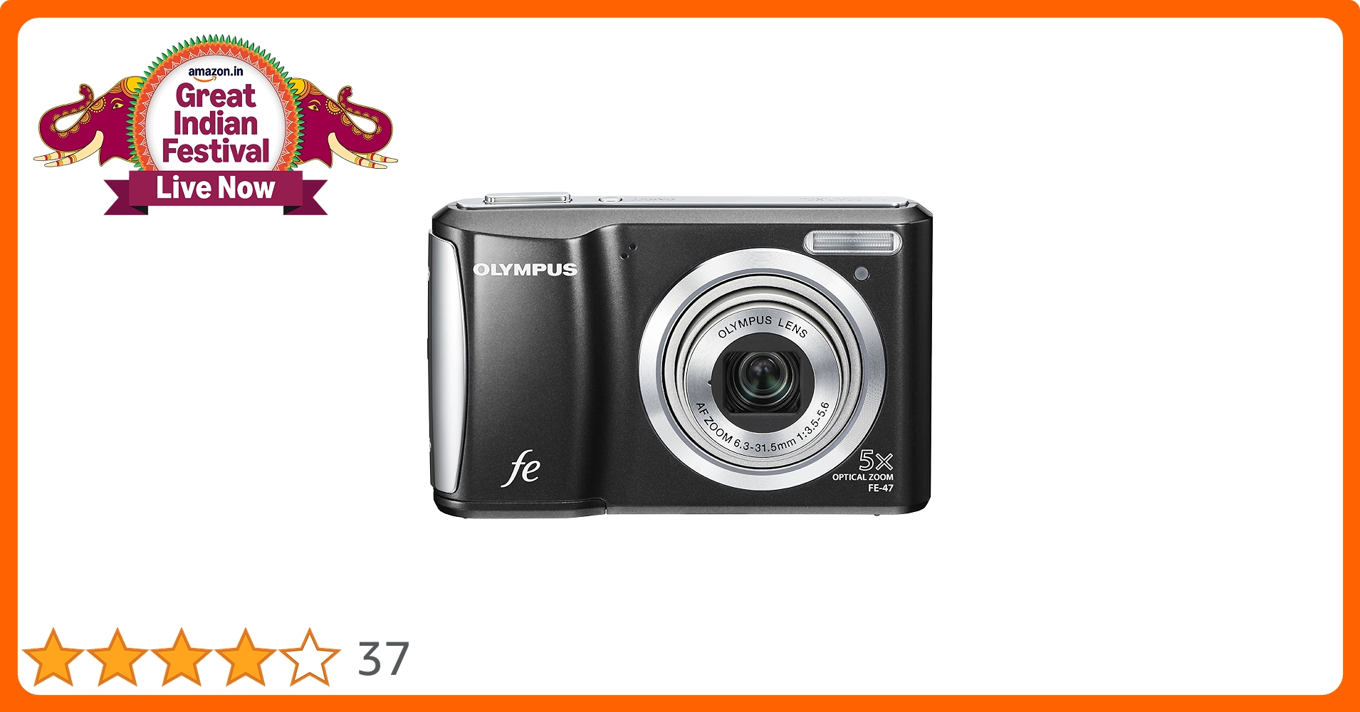 Buy Olympus FE-47 14 MP Digital Camera with 5x Optical Zoom
