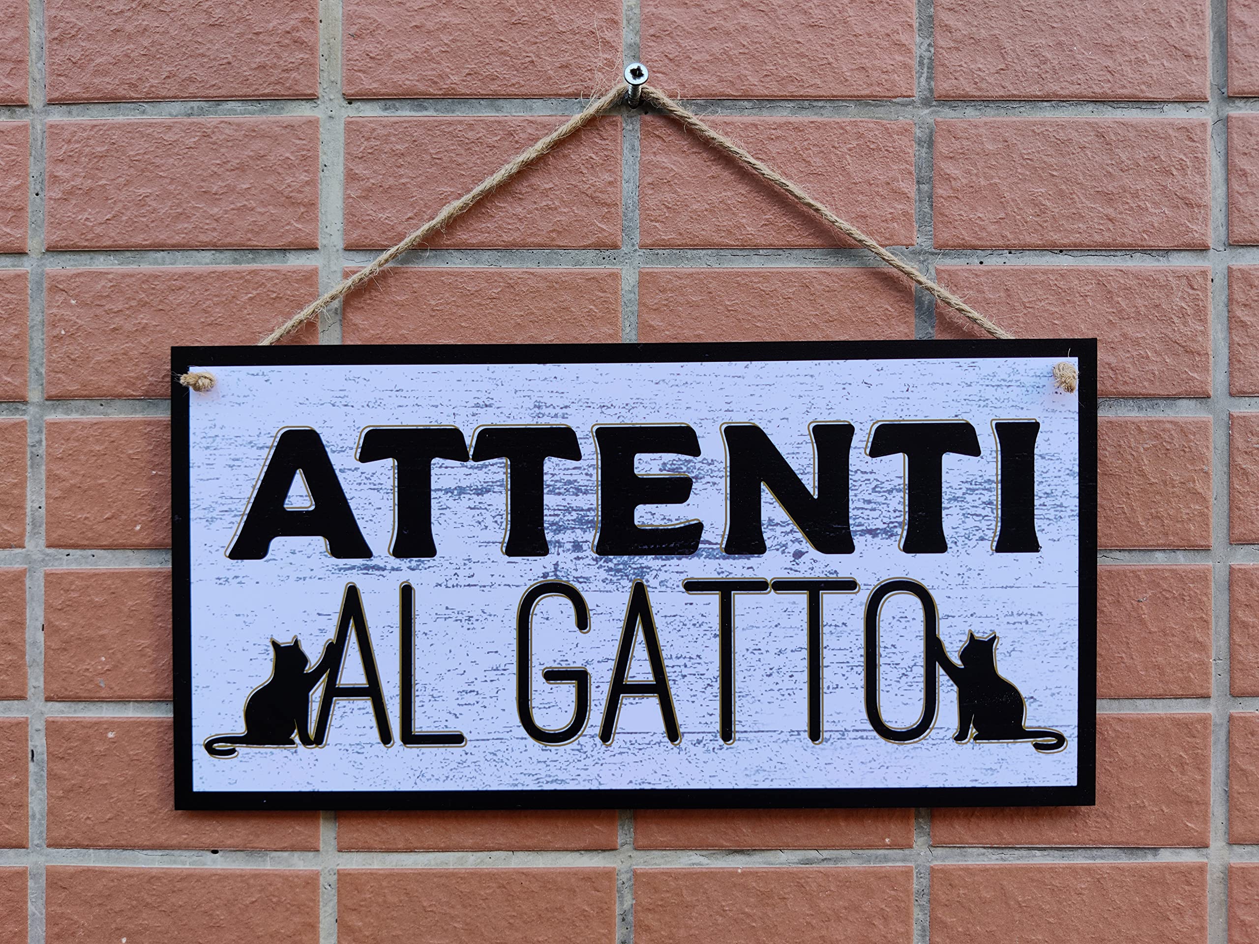 Cartello 'Attenti Al Cane' CARISPIBET - Segnale Avviso Per Esterno 15x30 Cm