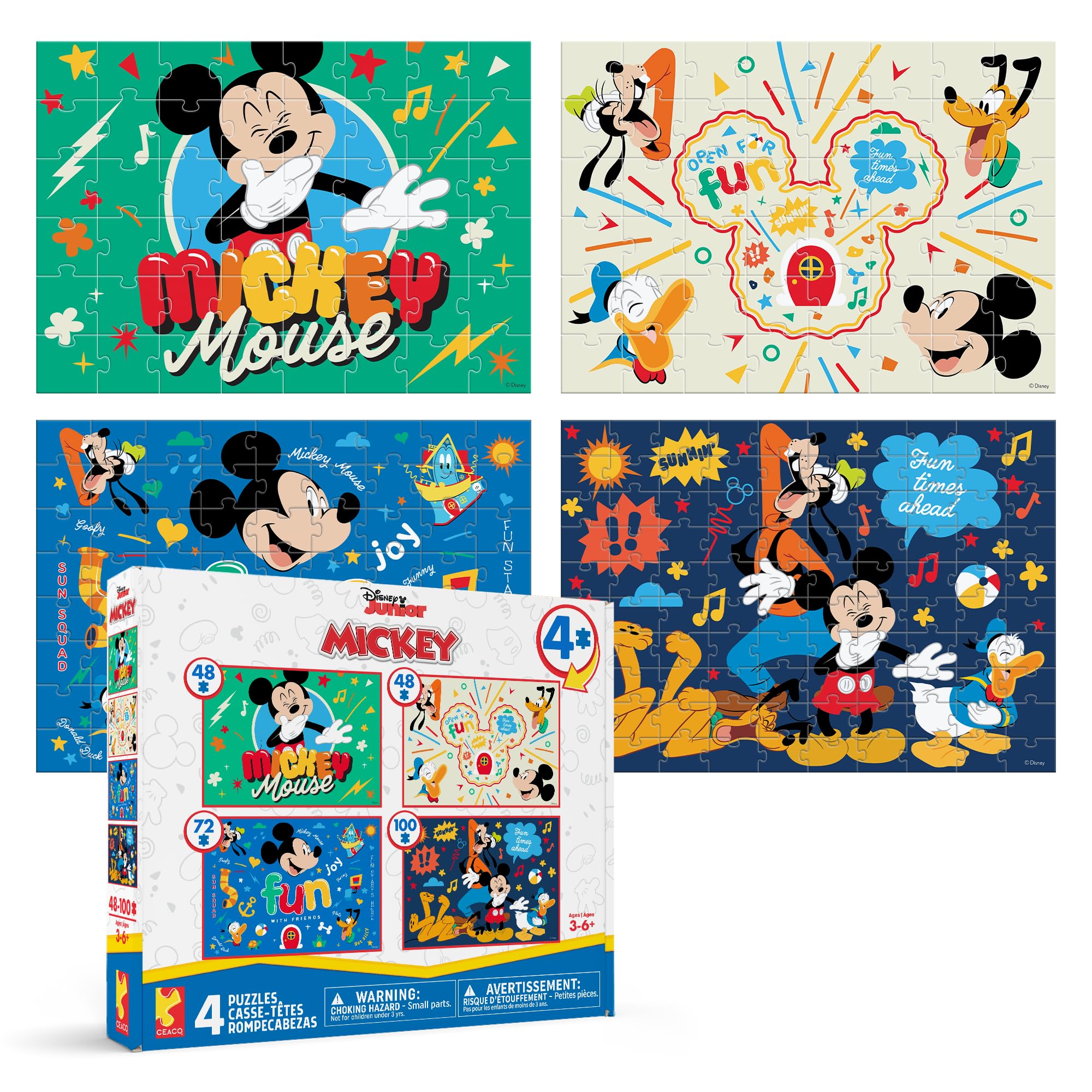 Amazon.com: Disney Mickey Mouse & Friends - CEACO 4-in-1 Multipack