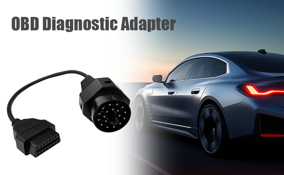 Adaptateur OBD II 20 Broches Vers 16 Broches - Câble De 40 Cm - Pour BMW E36/E39 - Diagnostic Auto