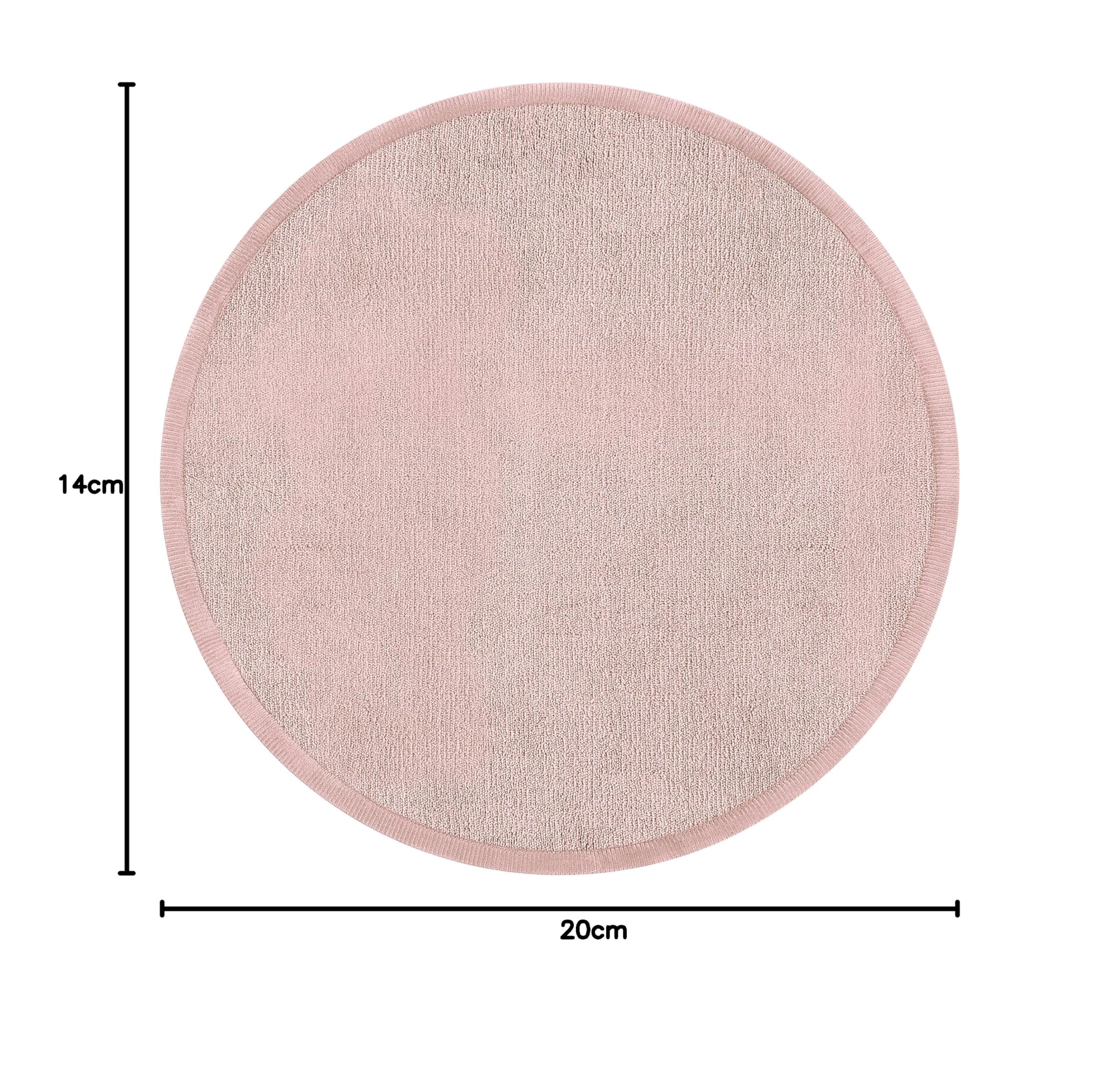 Paco Home Teppich Kinderzimmer Kinderteppich Baby Spielteppich Krabbeldecke Krabbelmatte Weich rutschfest Jungen Mädchen Deko, Grösse:120 cm Rund, Farbe:Pink