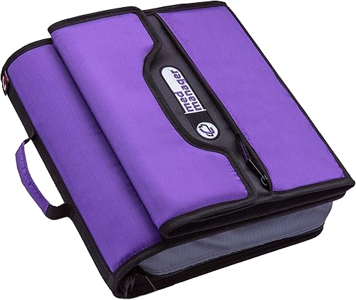 Miniatura 3 de Med Manager - Organizador grande de medicamentos y carpeta médica portátil, capacidad para (15) botellas de píldoras, (11) de tamaño estándar y (4)