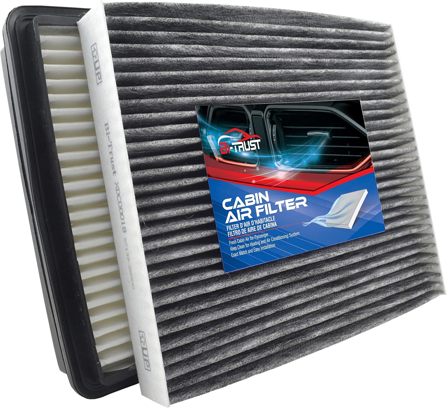 Engine Cabin Air Filter kit,Replacement for Hyundai Azera V6 3.3L 3.8L 2008-2011 Sonata V6 3.3L 2007-2010,2-Pack