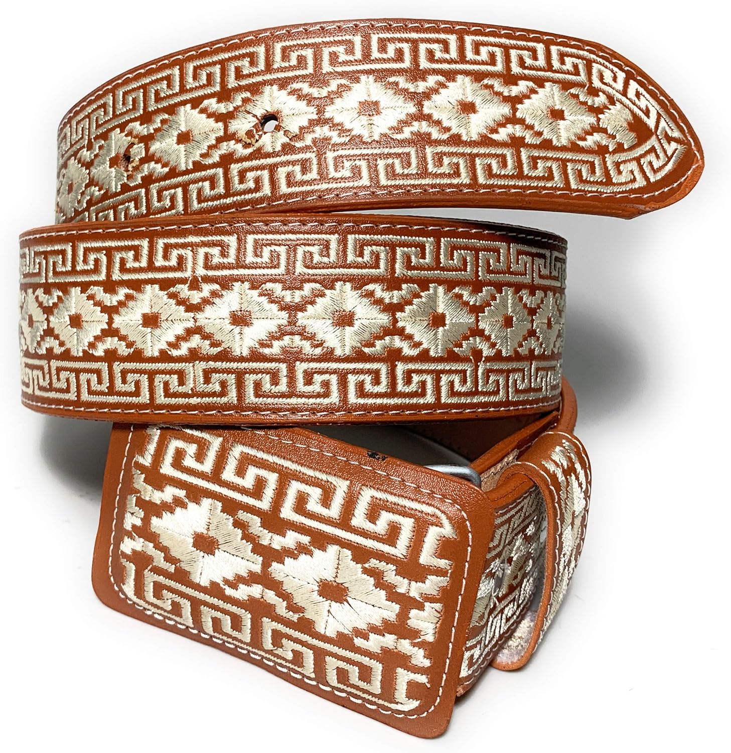 Men's Embroidered Authentic Charro Belt. Cinco Vaquero Bordado (44)