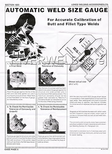 Miniatura 6 de RIVERWELD Calibre automático de la inspección de la pulgada del acero inoxidable del indicador de la soldadura de la soldadura a tope de la