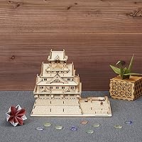 Vista 3 de Rompecabezas 3D de arquitectura de madera del castillo de Osaka, divertidos kits de manualidades de madera, regalo ideal para cumpleaños y recuerdos