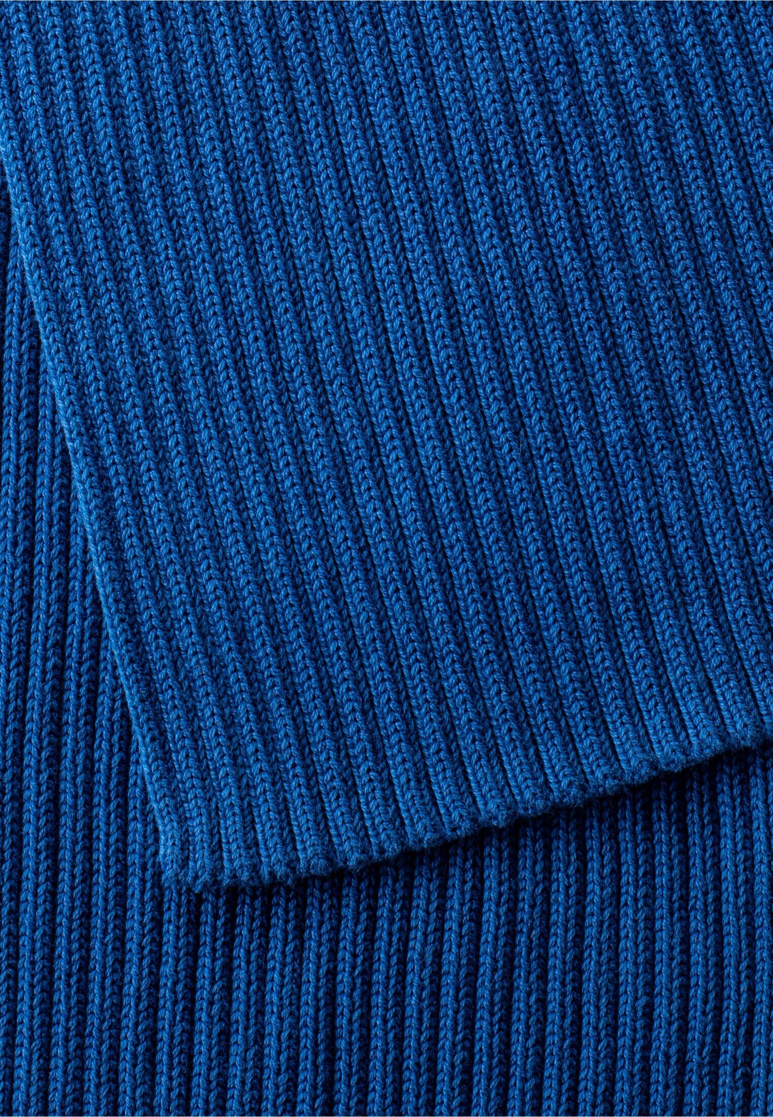 camel active Bufanda de punto para hombre de algodón orgánico, azul, Talla única
