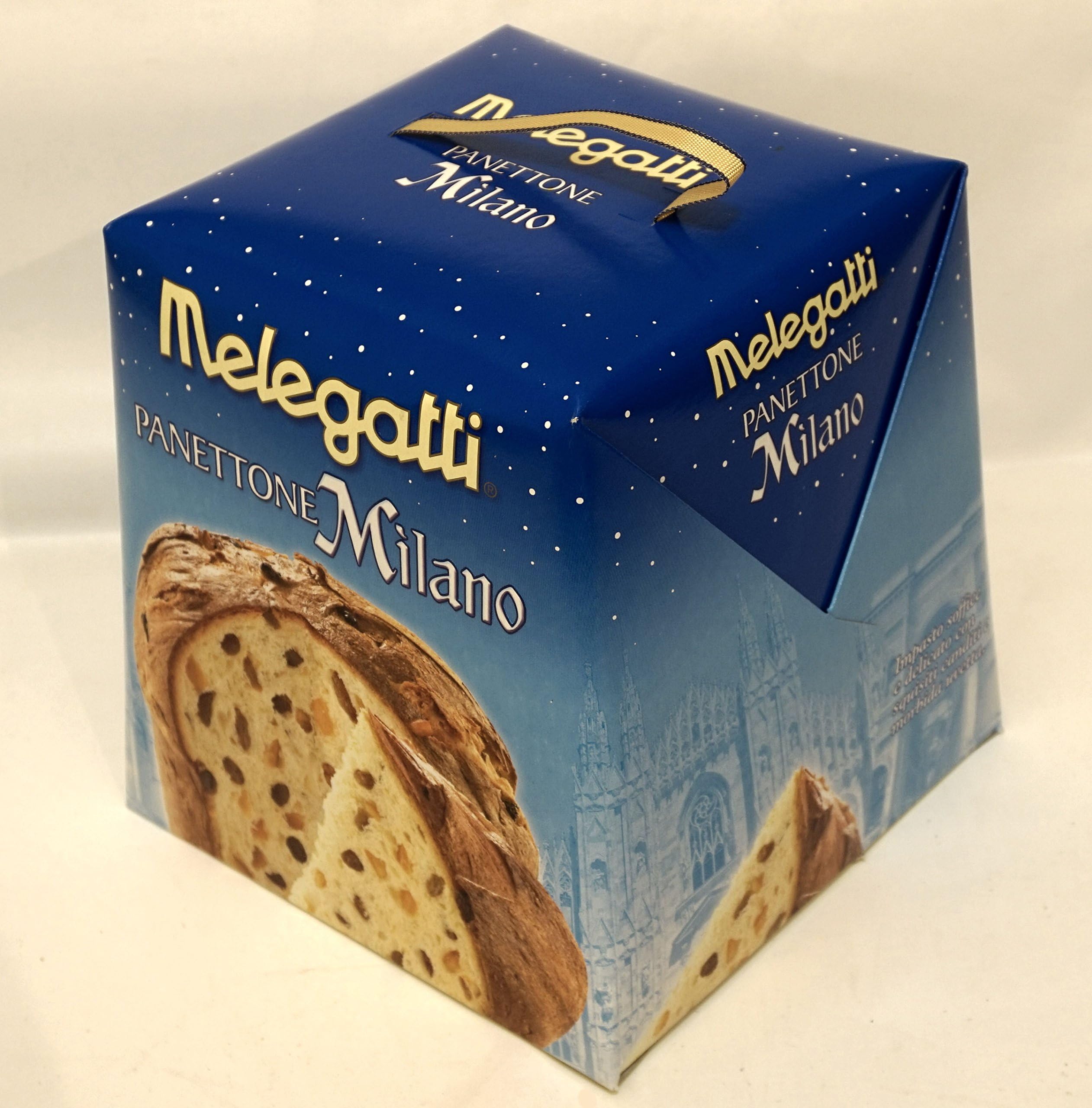 Panettone Melegatti Traditional Italian Christmas Cake 900 Gr (2 Lbs)