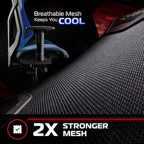 Miniatura 3 de RESPAWN FLEXX - Silla de juegos de malla con soporte lumbar, controles de tensión reclinableinclinación, brazos ajustables, peso máximo de 300