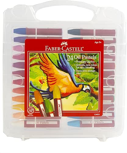 Faber-Castell Blendable Oil Pastels In Durable Storage Case- 24 Vibrant