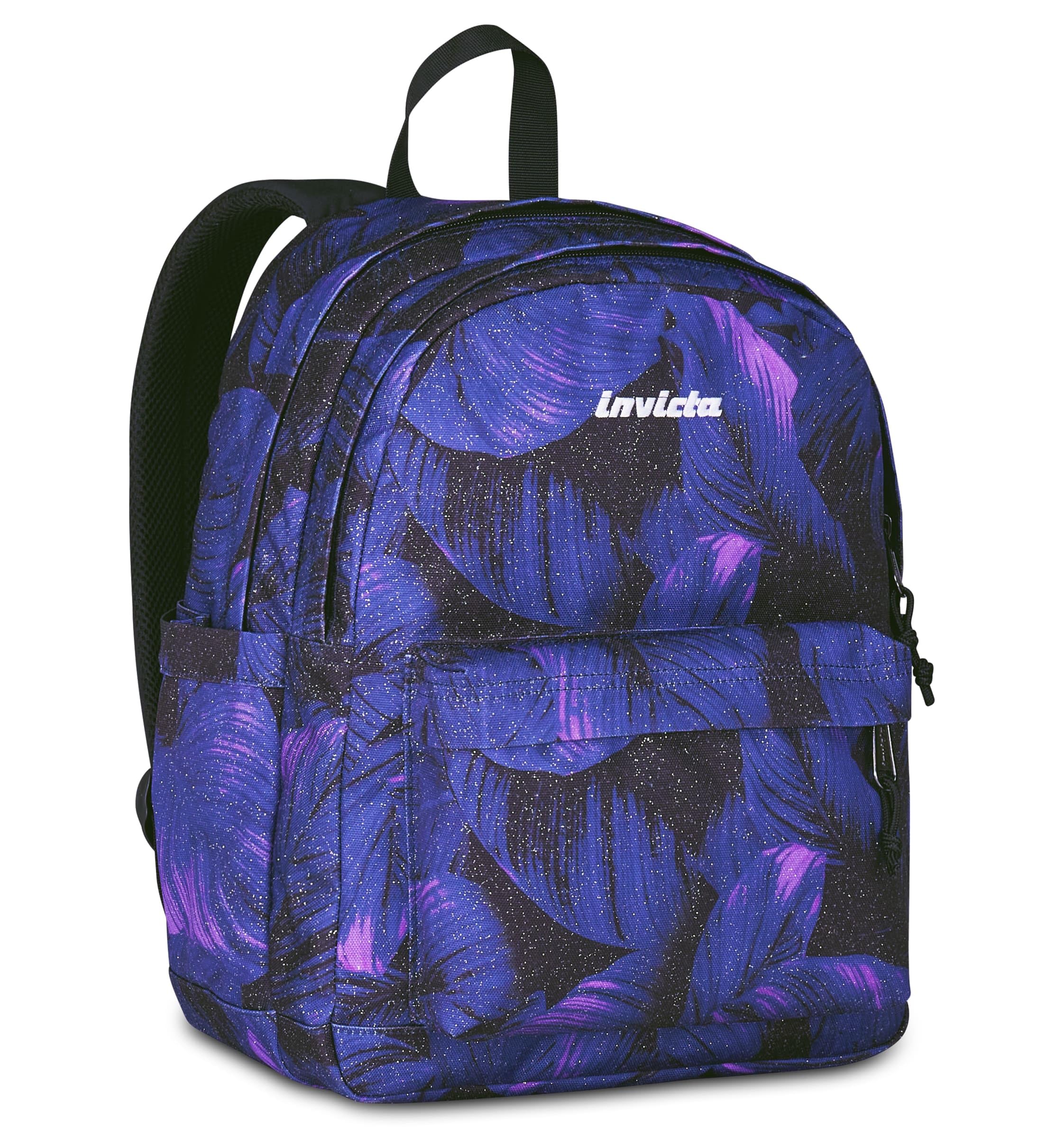 Invicta Zaino Scuola Lab Fantasy Shine, Viola, Doppio Scomparto Con Tasca per PC e Tasca per Borraccia, 27 lt, Scuola Media e Superiore, Zaino Ragazza