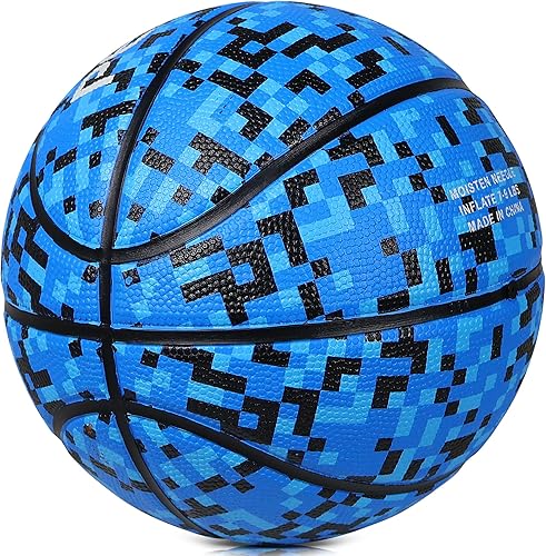 Miniatura 83 de Balón de baloncesto de goma oficial para interiores y exteriores, para hombres, tamaño 3/4/5/6/7 para niños, jóvenes, adolescentes, niños y niñas,