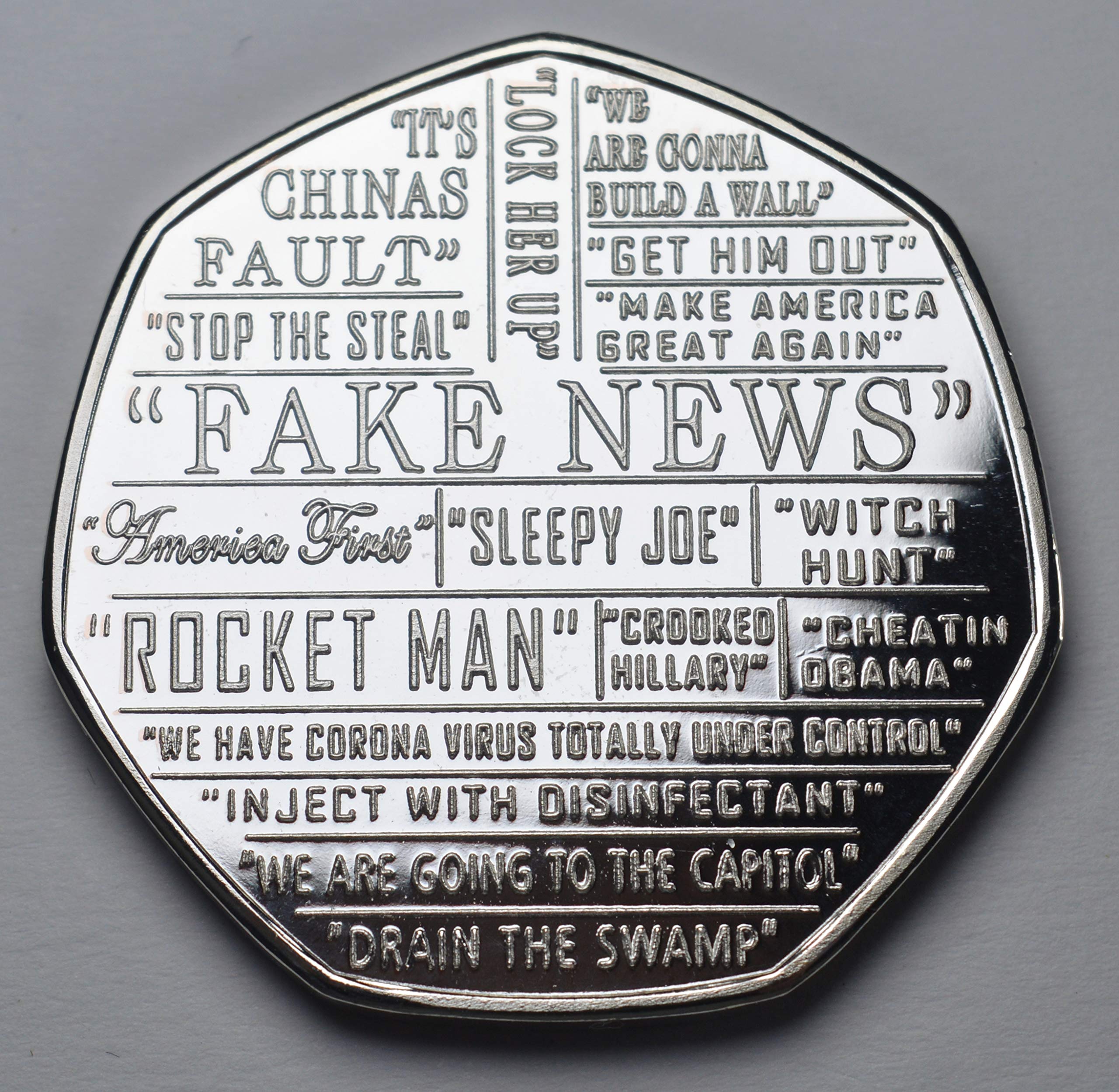 The Commemorative Coin Company Silver Donald Trump 'You're Fired' .999 Commemorative. Joe Biden Usa/America/Us President/Politics. Funny/Satire/Satirical