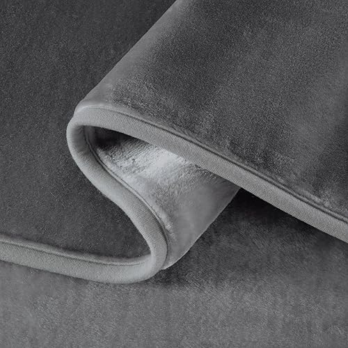 Vista 97 de Chezmoi Collection Manta pesada de una sola capa, 9 libras, estilo coreano, de visón Raschel, gruesa y sedosa, 26.46 oz/m², 85 x 95 pulgadas