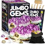 XXTOYS Crystal Mining Kit for Kids – Dig and Discover Real Gemstones, Crystals, and Minerals, STEM Geology Kit with Excavation Tools, Fun Educational Gift for Boys and Girls (Ages 6+)