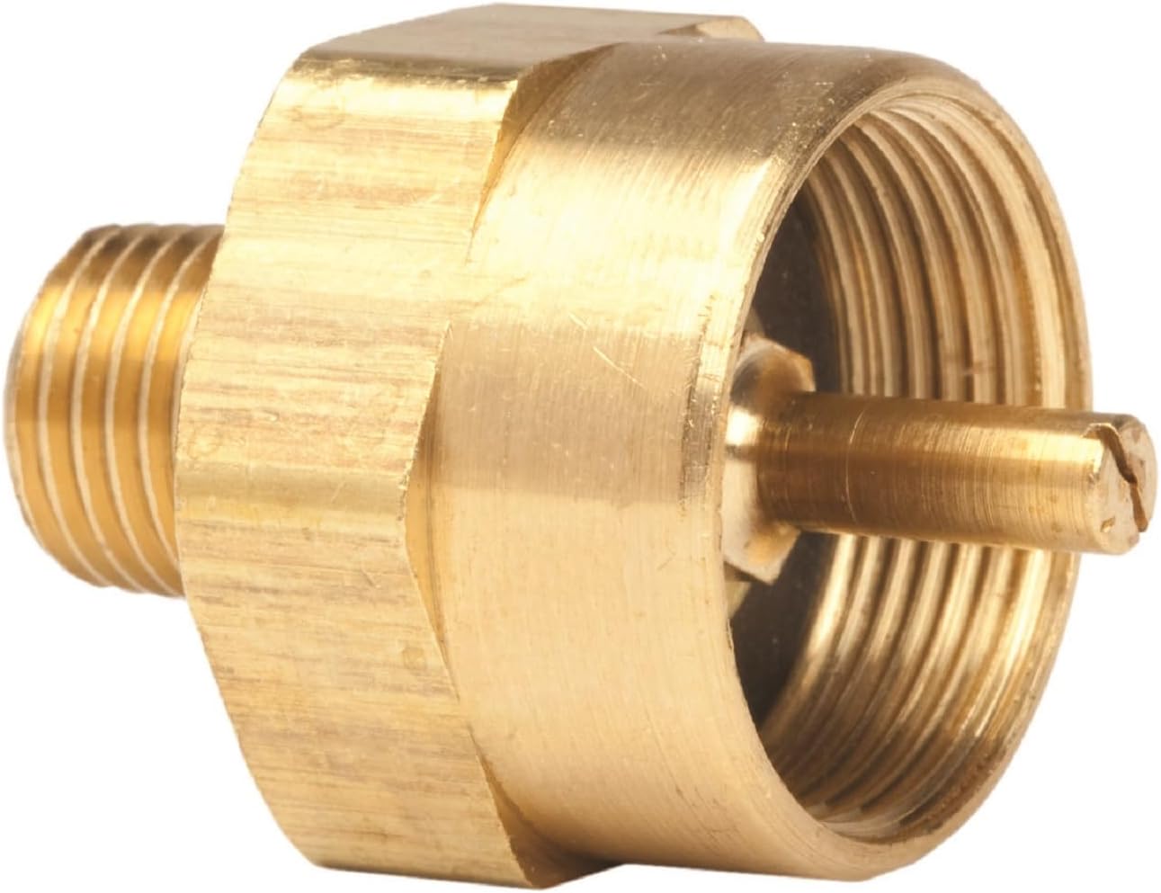 Mr. Heater F273754 1/4 Male Pipe Thread x 1"-20 Female Throwaway Cylinder Thread Fitting,Multicolored,Regular