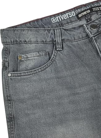 riverso RIVUdo Korte jeansshort voor heren, stretch, korte broek