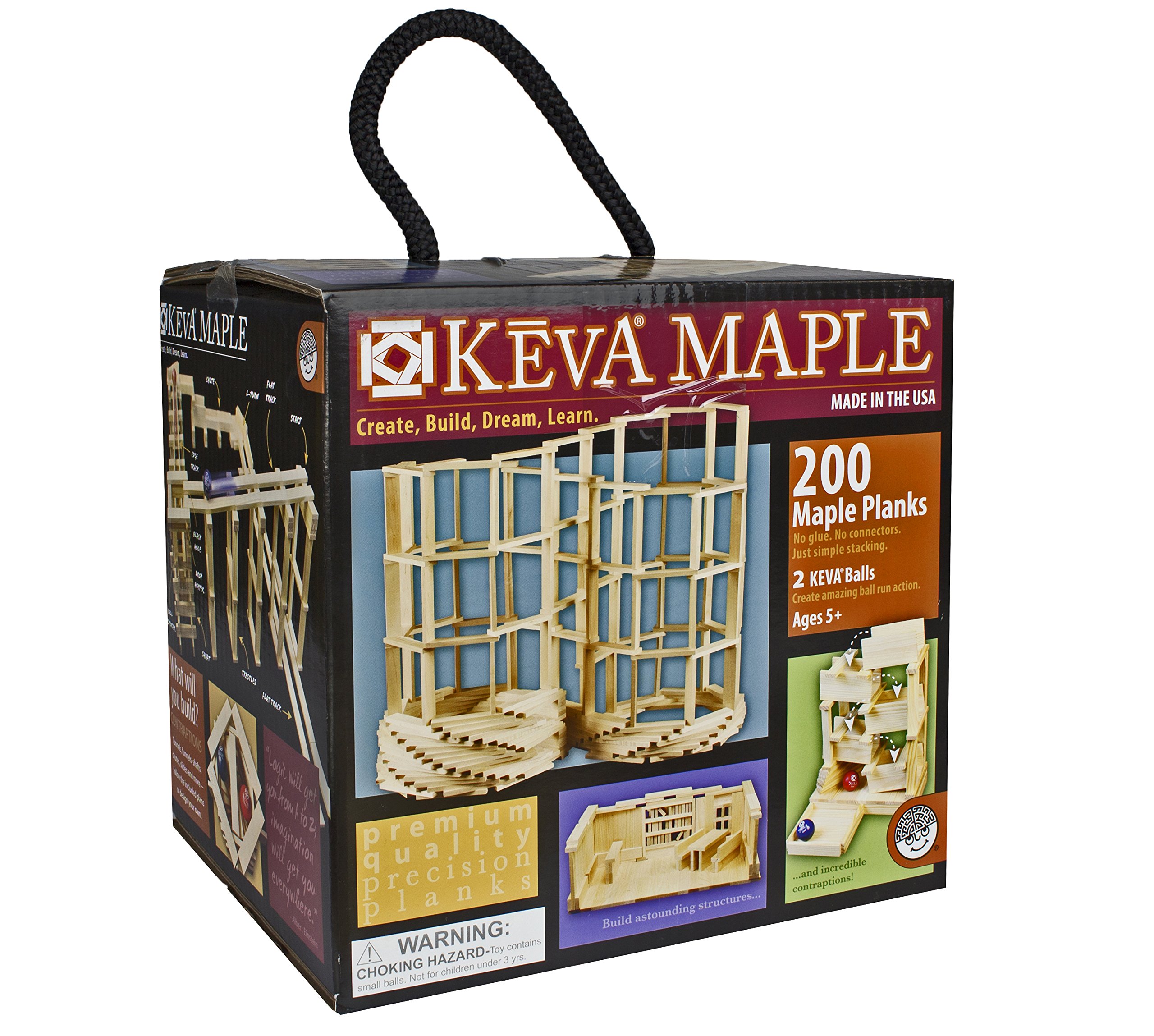 Mindware Keva Maple: 200 Plank Set, Multi Color