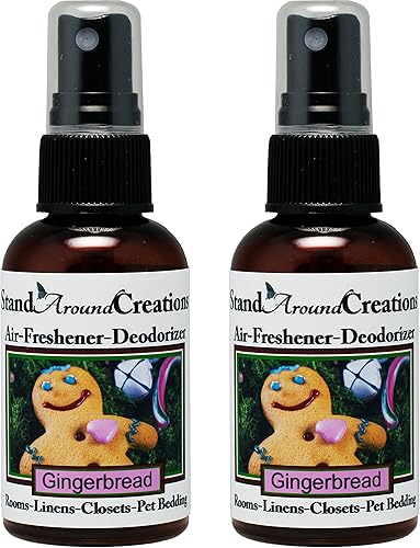 Miniatura 1 de Set de 2 - Spray concentrado para habitaciónropa de camaambientador de ambientador - 2 onzas líquidas - Aroma - Pan de jengibre una galleta