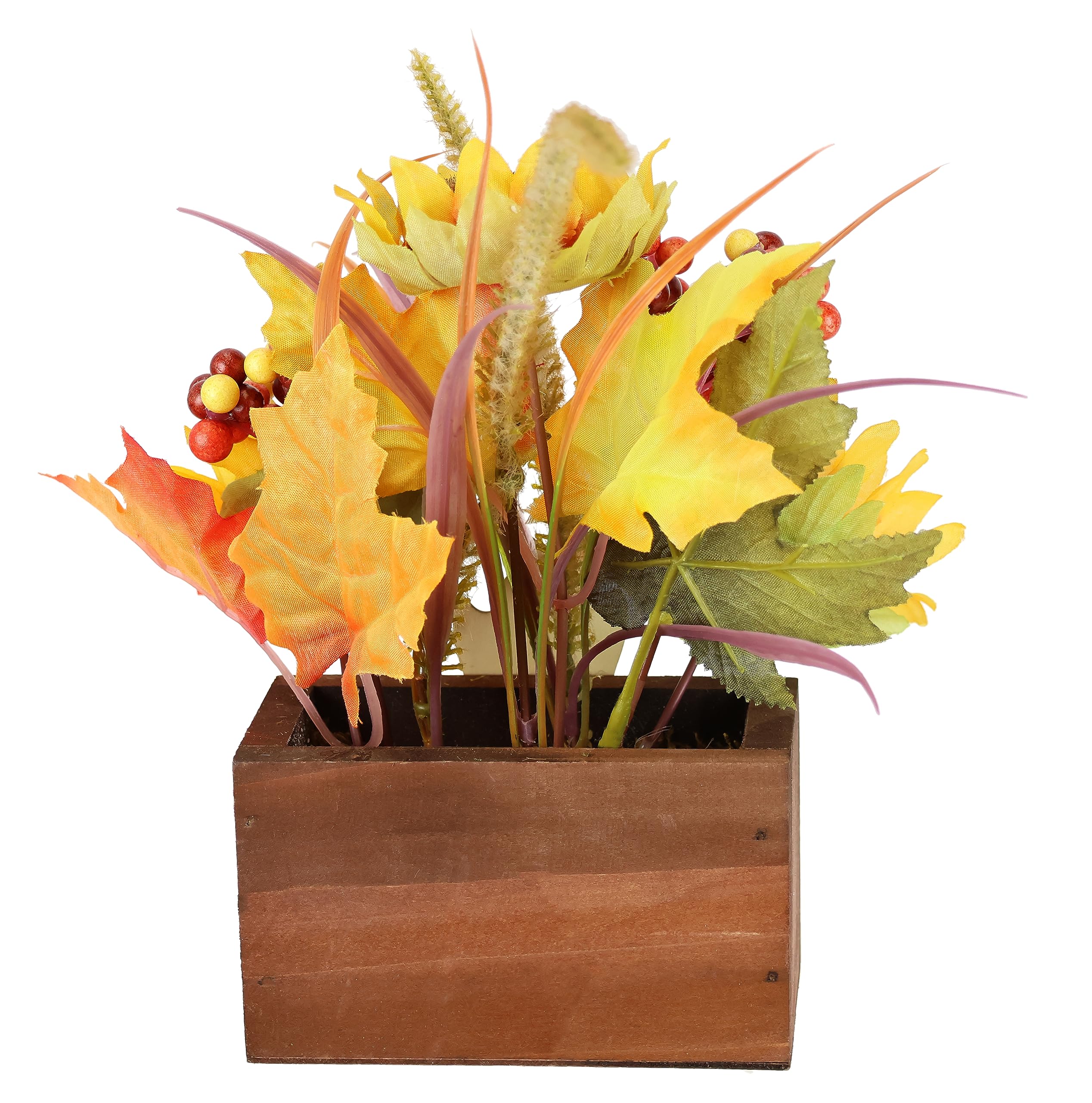 Composizione Girasoli Su Pietra - Fiori Artificiali Decorativi Per Autunno E Festività