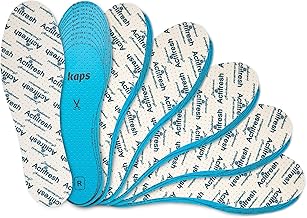 Kaps Actifresh Set of 6 Pairs of Hygienic Shoe Soles with Swiss Antibacterial Sanitized Technology, Made in Europe, Cut Size