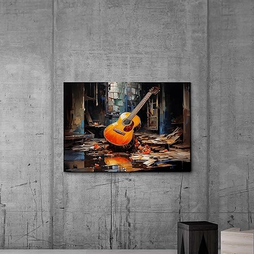 Miniatura 4 de Print guitar canvas print wall decor, ready to hang wall print, design canvas print, Canvas Wall Dekor