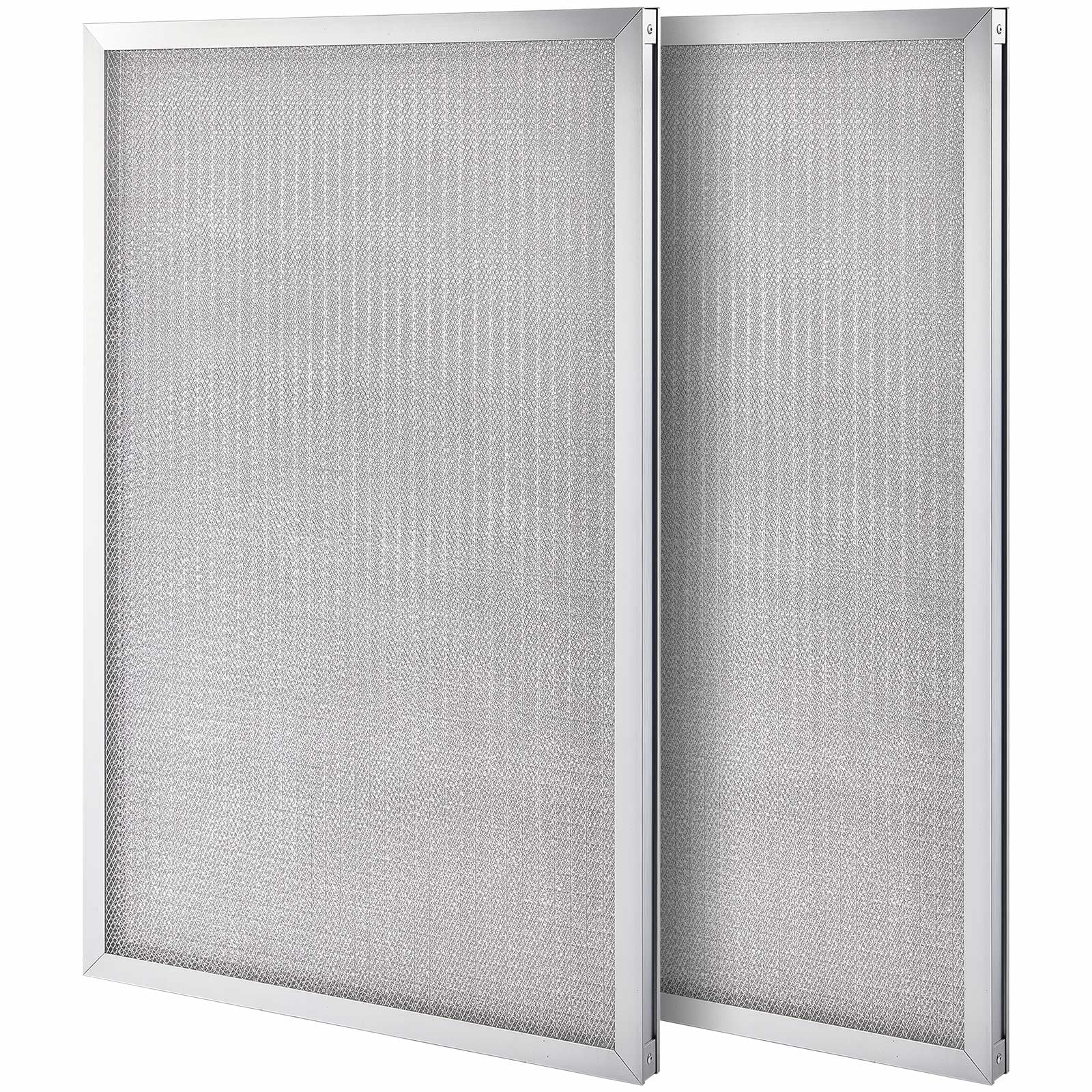 2 Pcs 16 x 25 x 1 Inch Furnace Filter Aluminum Reusable Washable Air Filter Electrostatic HVAC Furnace Filter Rack for Breathe Fresher Office and Home